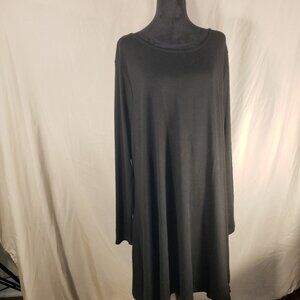 Old Navy Black Long Sleeve Swing Dress - XXL